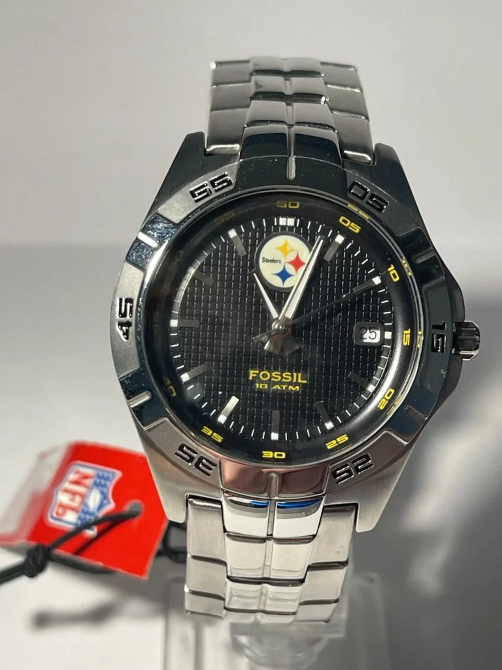 Pittsburgh Steelers NFL Stainless-Steel Watch by Fossil NEW (RARE)